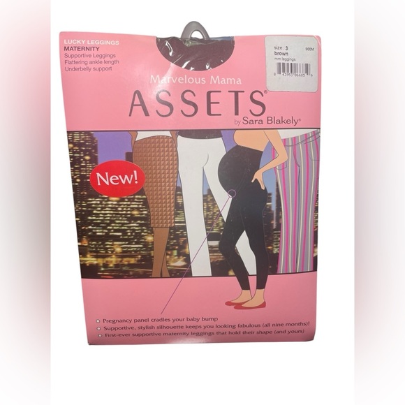 Spanx New NWT Marvelous Mama Assets Maternity Ankle Brown Leggings Size 3 - Picture 2 of 5